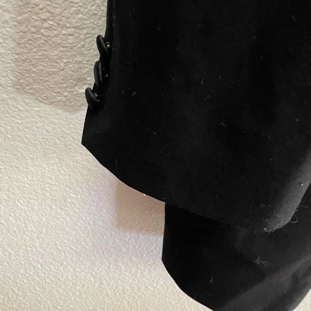 Pierre Balmain Elegant Black Tuxedo Jacket 100% wool formal 53R